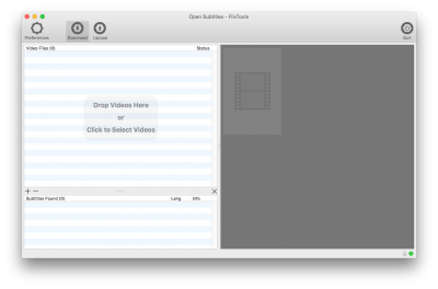 Open Subtitles FlixTools - Drag and Drop file